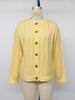 2026 Winter New Pure Color Round Neck Knit Cardigan - Women's Trendy Button-up Sweater