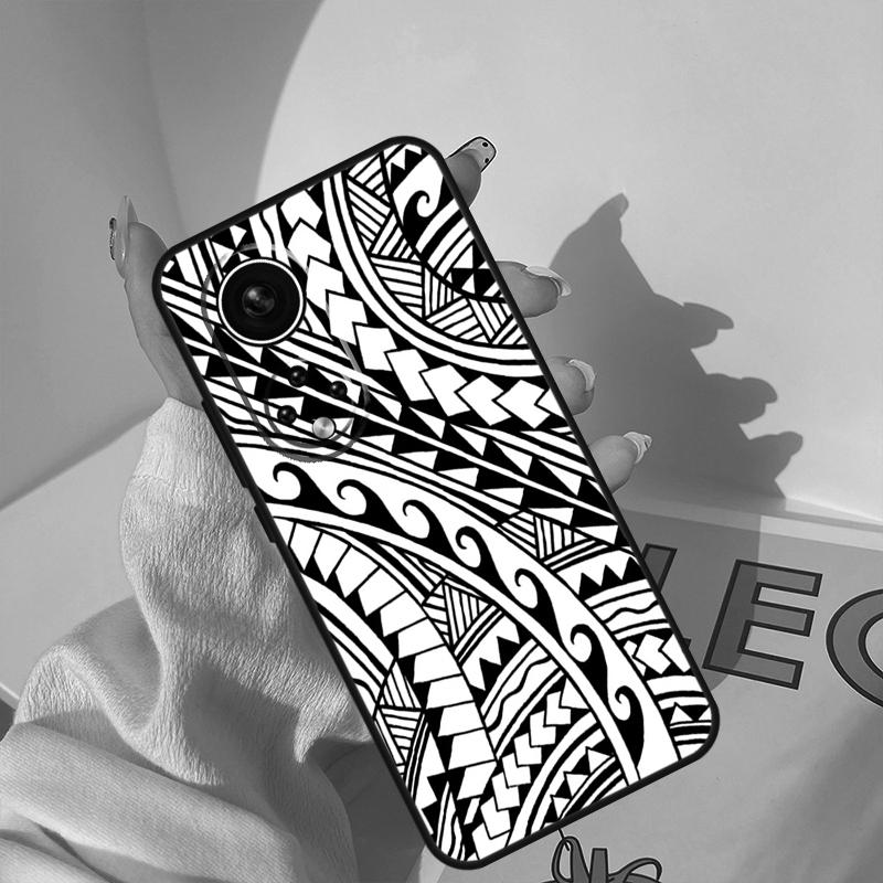 Maori Tribal Samoan Polynesian Case For Honor Magic 8 Pro 7 6 5 Lite Cover For Honor 200 400 50 70 90 X8a X8b X9a X9b X9c