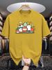 Kawaii Ghost Rabbit Forest Graphic Unisexs Crew Neck T Shirt Cartoon Nature Print Short Sleeve Casual Cotton Daily Street Tops