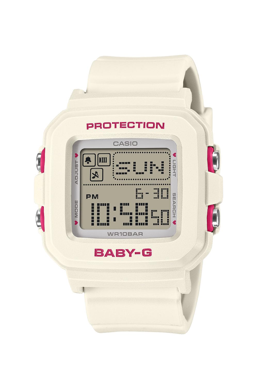 

Casio Білий Годинник BABY-G+PLUS BGD-10KH-7JR Жіночий білий