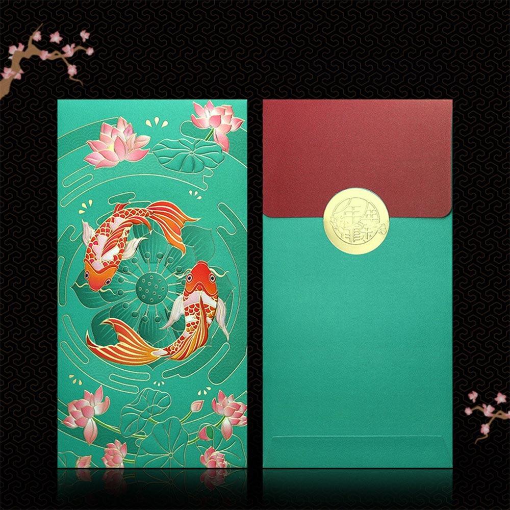 6PCS Cartoon Pattern Red Envelope Bag Multicolor Lucky Pocket Creatives Red Packet  Company Bonus