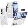 Magnetic Hinge Protection Kickstand Full Body Pen Slot Case for Samsung Galaxy Z Fold7 with Screen Glass Film +Stylus Pen