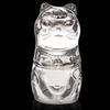 WUZUO Silver Cat Glass Tea Cup Set