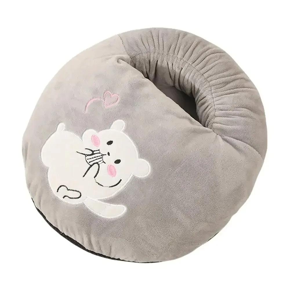 Cute Electric Foot Warmer Soft Cartoon Electric Heating Feet Warmer Warm Foot Cover Bedroom