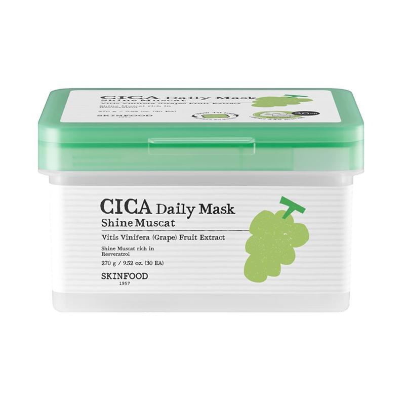 SKINFOOD Daily Mask 30 Sheets (Potato Madecassoside / Rice Brightening / Shine Muscat Cica / Carrot Carotene / Yuja Seed Vita / Acorn Pore Peptide)