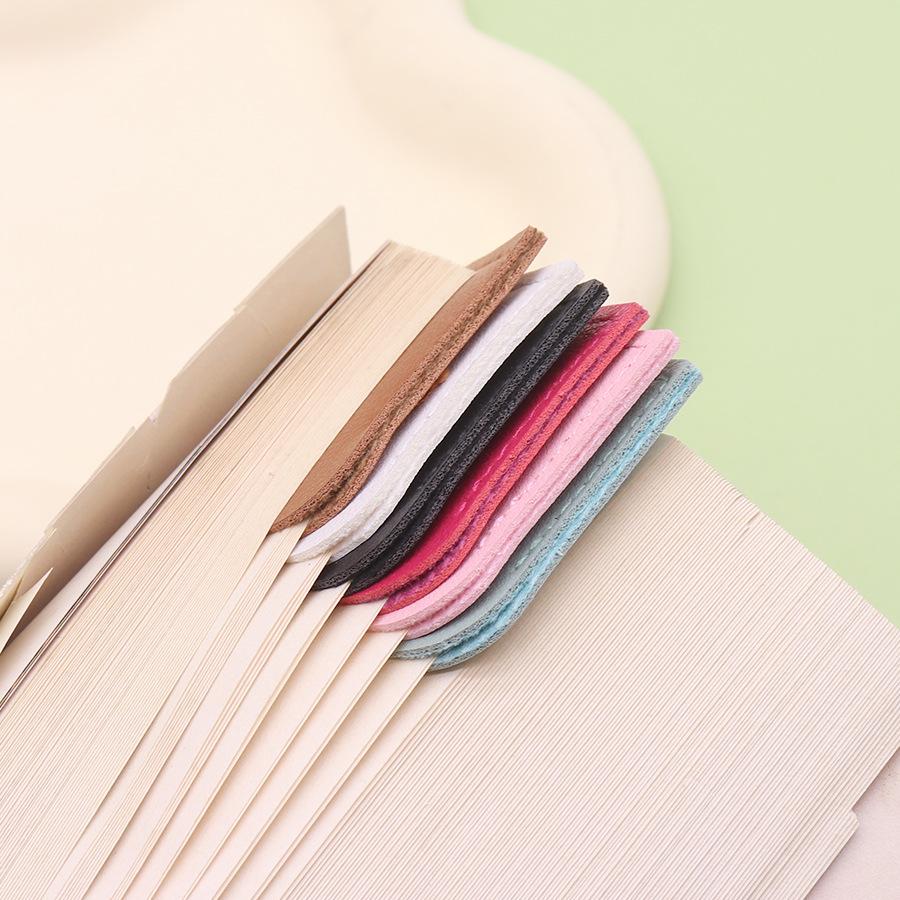 Heart Leather Bookmark Corner Clips: Non-slip, Moisture-proof Reading Tool