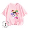 Hot-selling Teen Witch Hunting Group Cartoon Print 2026 New Summer Casual Children's Clothing Suitable for Boys and Girls