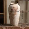 Wabi Sabi Style Ceramic Vase Decorative Unique Speckled Texture Flower Pot Classical Beauty Matte Texture Ceramic Flower Jars
