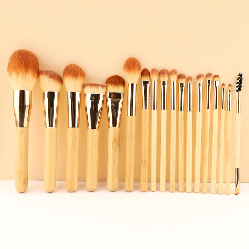HMU Blind Drop Shipping Soft 12pcs Pink Wood Handle Good Quality Custom Logo Makeup Brushes Set