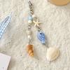 Sweet Y2K Fish Phone Chain Phone Case Phone Charm Pendant Mobile Lanyard Cute Beaded Cell Phone Strap Bag Keychain