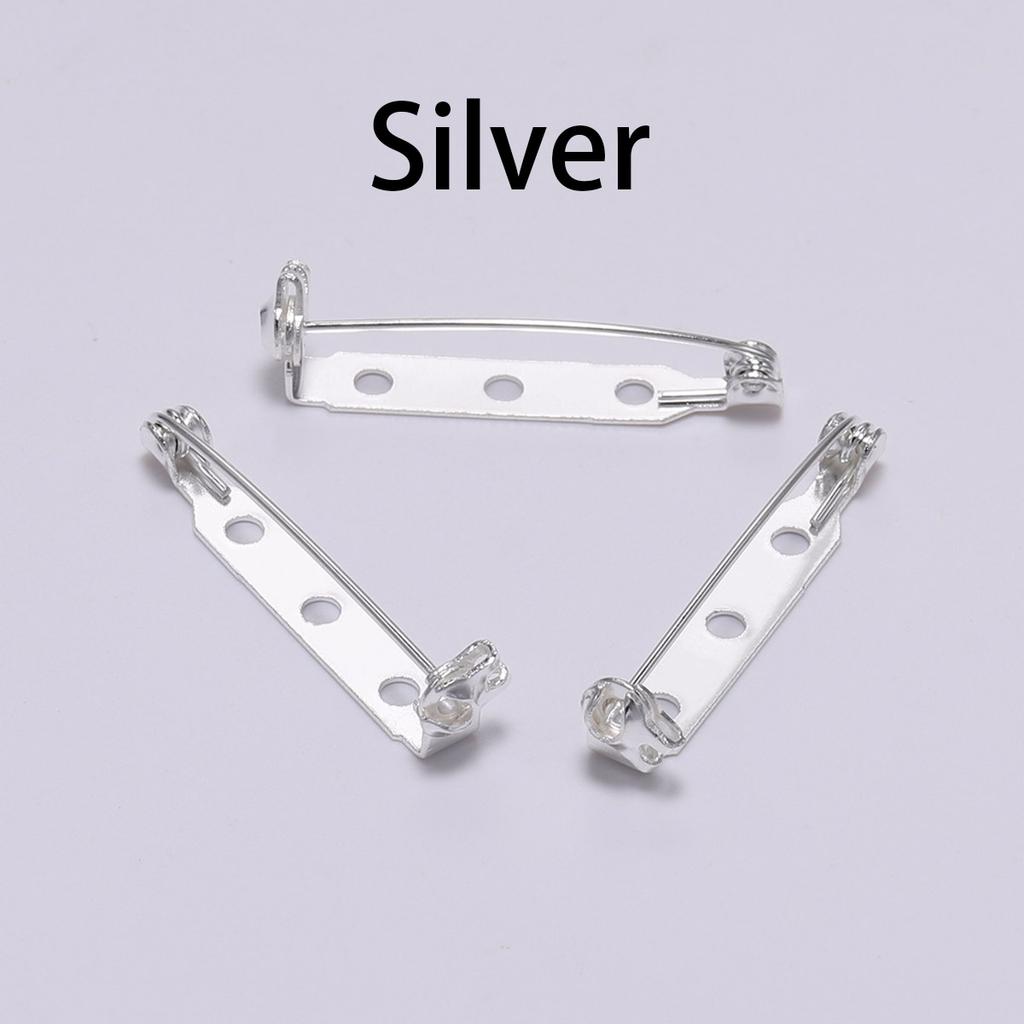 20-50pcs 20 25 32 38mm Brooch Clip Base Pin Blank Safe Lock Brooch Pin Base Badge Holder For DIY Jewelry Making Finding Supplies