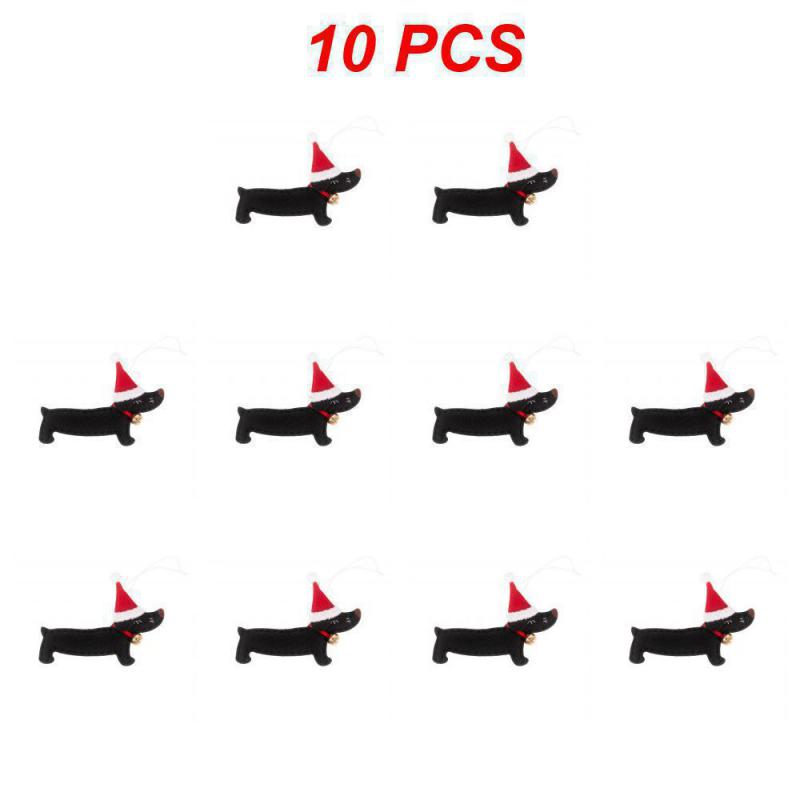 Přívěsek na Vánoční Stromeček, Roztomilý Přívěsek Jezevčíka, Nádherné detaily, Snadno se zavěsí, Není snadné Spadnout, Ozdobte Vánoce