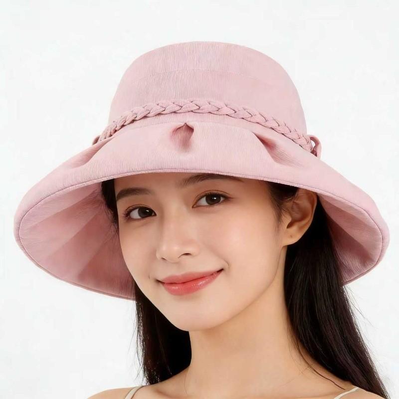 Elegant Floppy Beach Hat For Women With Sun Protection And Foldable Design