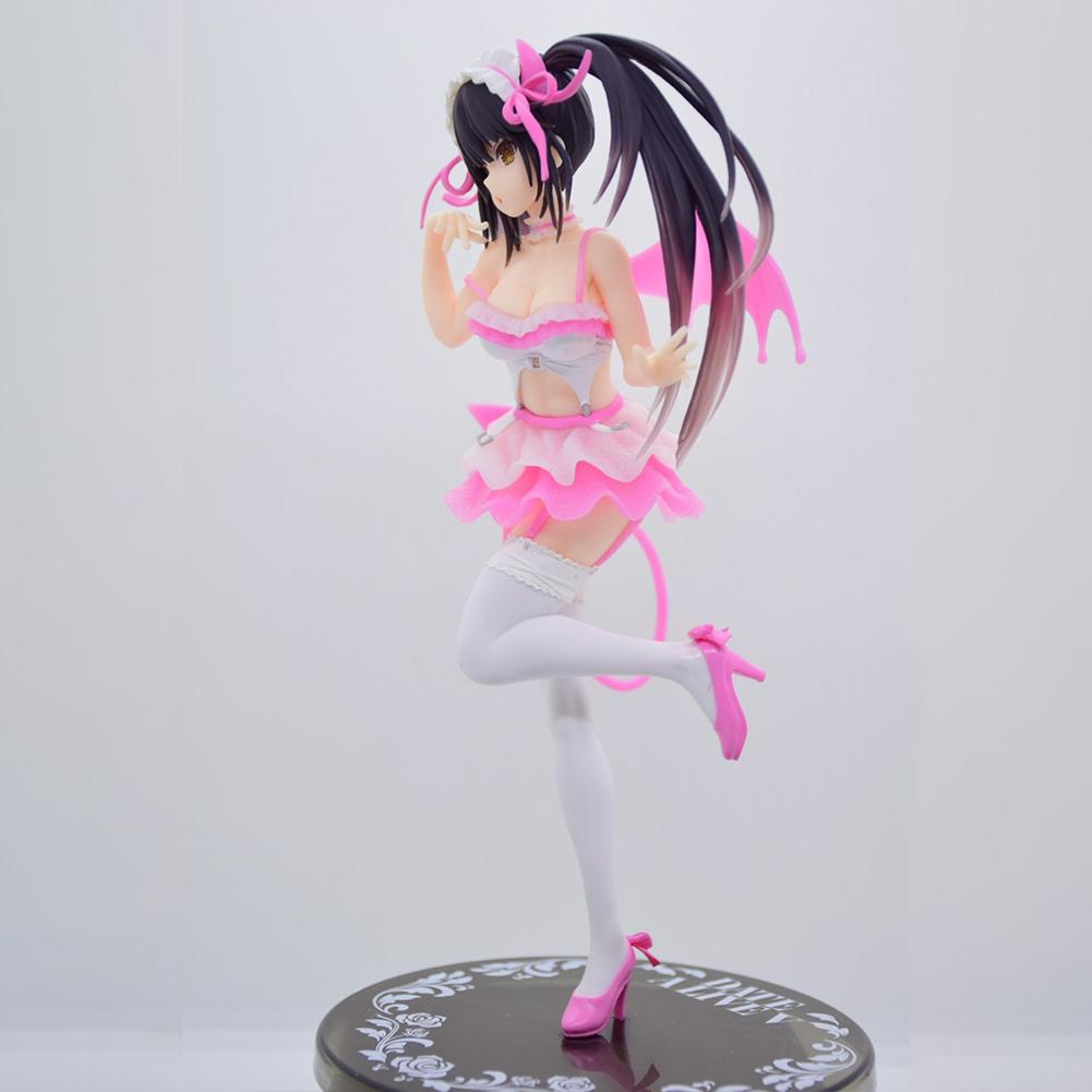 Anime Tokisaki Kurumi Figure Black Devil Swimwear Statue Model Doll Collection Desk Decora Adult Gift Colorful Action Poseable Articulated Scale