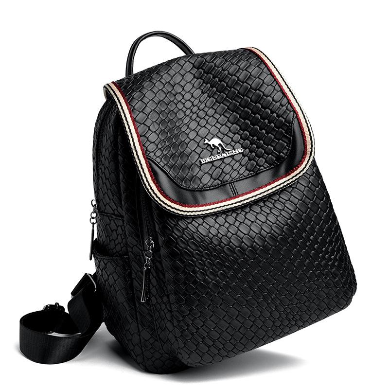 Backpack Fashion Women Bag All Soft Leather Mommy Bag Large Capacity Soft Leather Women Travel Backpack