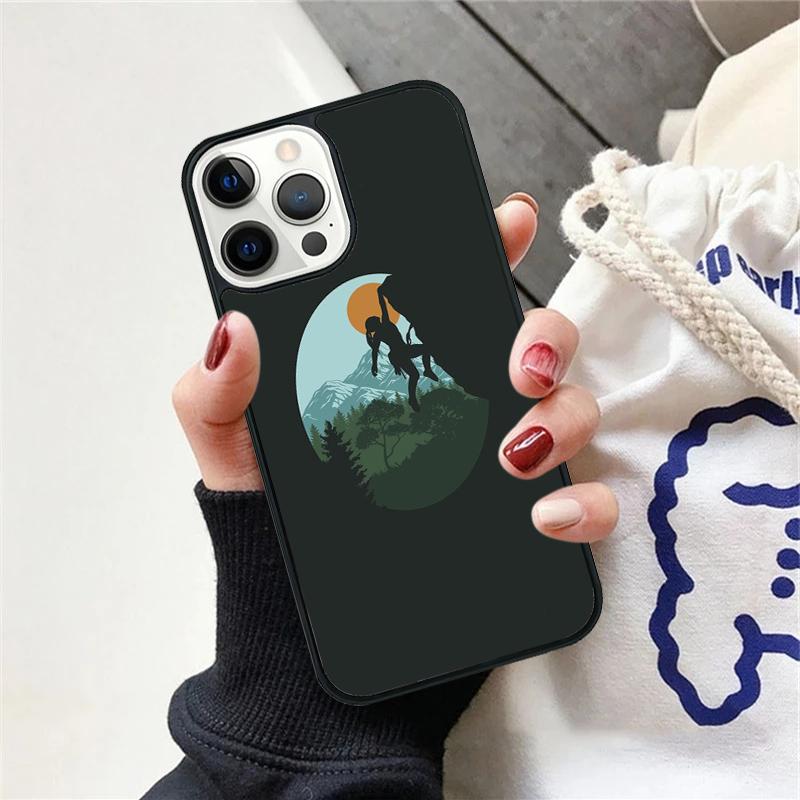Mountain Climbing Phone Case Cover For iPhone 17 Air 15 16 11 13 14 Pro Max 12 Plus Max Fundas