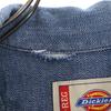 Dickies 90s Old Herringbone Long Sleeve Work All-in-One Jumpsuit L Navy Men's Used