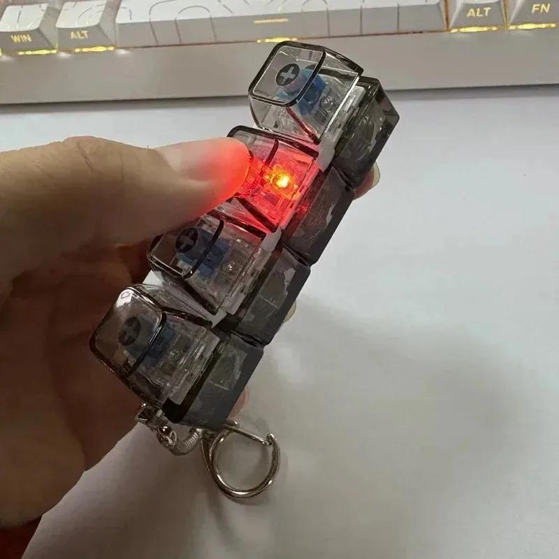 Backlit Keyboard, Stress Relief, Clickable Led Buttons, Anxiety-Relieving Fidget Toy, Desktop Accessory