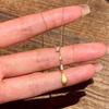 Gold Water Drop Rhinestone Necklace: Minimalist, Versatile, High-End Clavicle Chain for Women