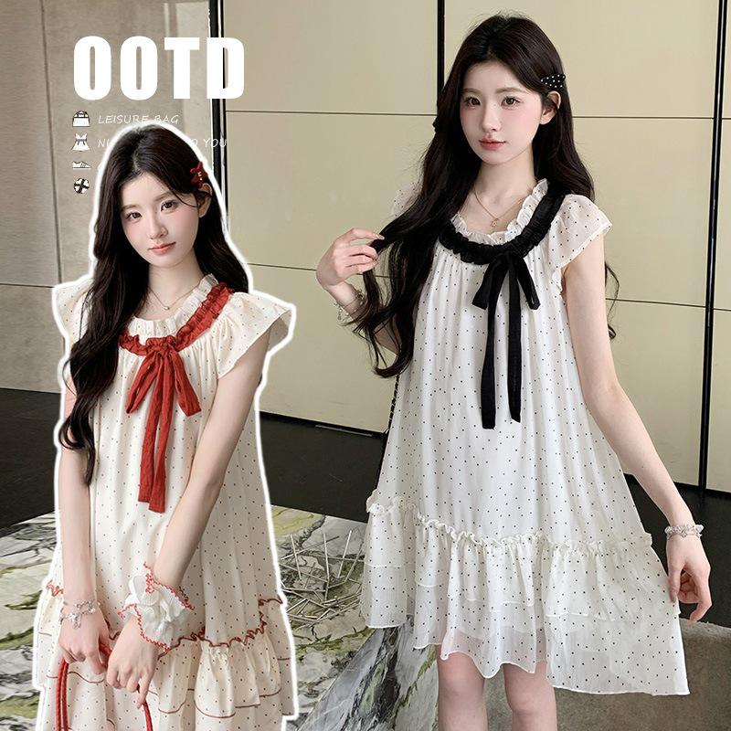 2026 Summer Puff Sleeve Petite Dress XL