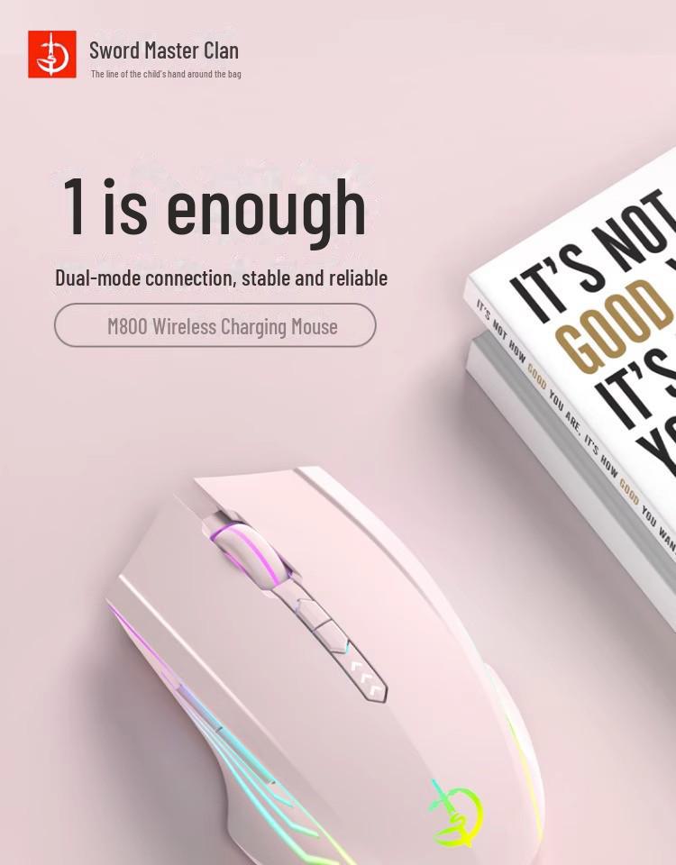 Juggernaut Rechargeable Bluetooth E-sports Mouse for Kids - Silent, Wireless, Compatible with Xiaomi, Lenovo, Huawei