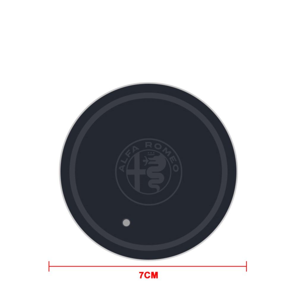 

Car Stickers For Alfa Romeo 1/2pc Led Luminous Car Water Cup Coaster 7 Colorful USB Charging Light For Alfa Romeo 4C Mito Giulie
