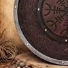Viking Vegvisir Shield Wall Decor Norse Viking Home Decor Medieval Nordic Shield Gift 60.96 Cm