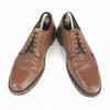 Vintage 70s-80s / FLORSHEIM Imperial Pebbled Leather Plain Toe Shoes Brown /11B / 28.0cm/ Green Stitch & Window(USED)