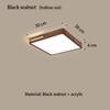 Nordic Simple Solid Wood Ceiling Lamp Modern Fashion Aisle Lamp Circular Three Color LED Lamp Ultra Thin Study Bedroom Lamp