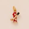 European DIY Fashion Keychain & Brooch: 18K Copper-Plated Pendant Accessories for Bags