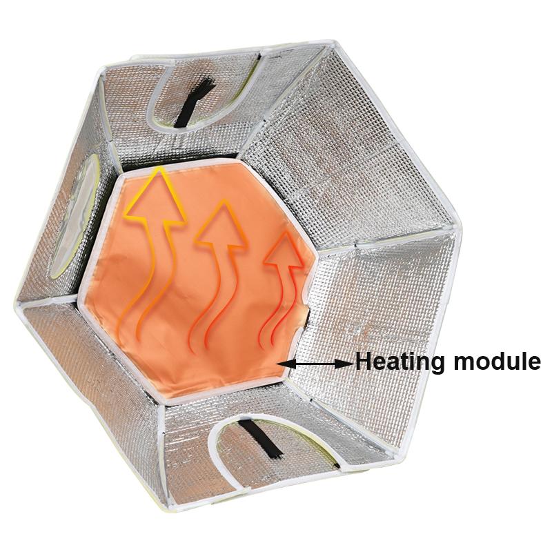 2Types Electric Chick Brooder Heating Cover Chick Cage Heater Chicken Warmer Chicken Drooder Device