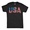Mens Vintage USA Flag T-Shirt, 4th July