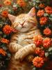 Full Square/Round 5D Diamond Painting Cat Sunflower Home Decor Embroidery Mosaic Animal Wall Art