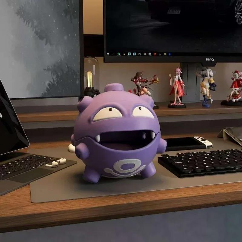Cartoon Koffing Mosquito Coil Tray Anime Gastly Indoor Incense Holder Cute Bedroom Grimer Figure Desktop Car Decoration Gas Toy