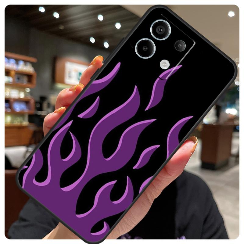 Flame Painted Fire Pattern Case For Xiaomi Redmi Note 14 10 13 12 11 15 Pro Plus Cover For Redmi 15 15C 12C 13C 14C 10C