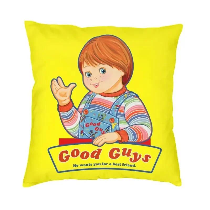 

Чехол на подушку Good Guys Child s Play Кукла Чаки Мягкая роскошная декоративная подушка для дома 12x12Inch