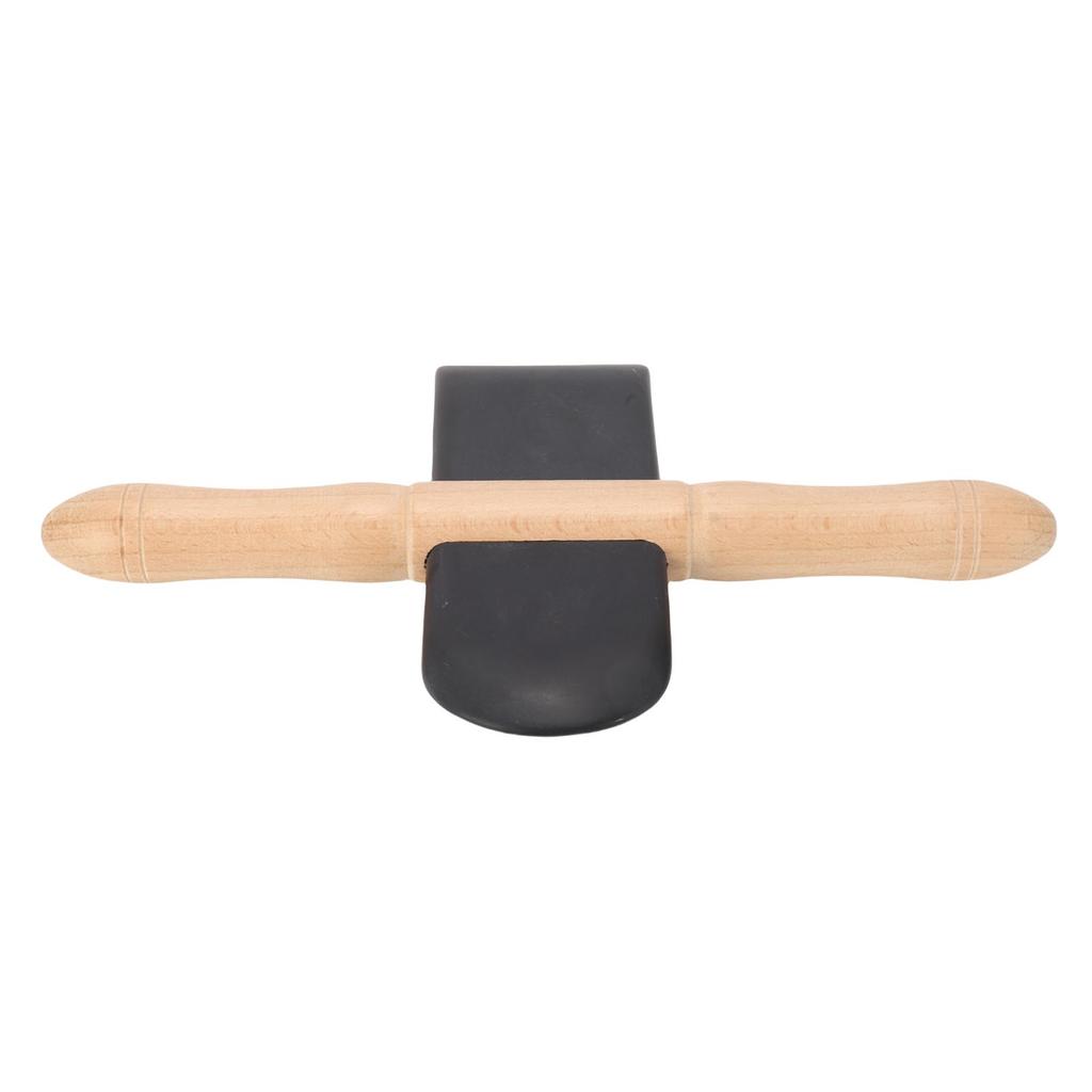 Bian Stone   Sha Tool Wooden Double Handle Stone Scraping Board for Back Legs Arms Neck Shoulder Muscle Relaxation