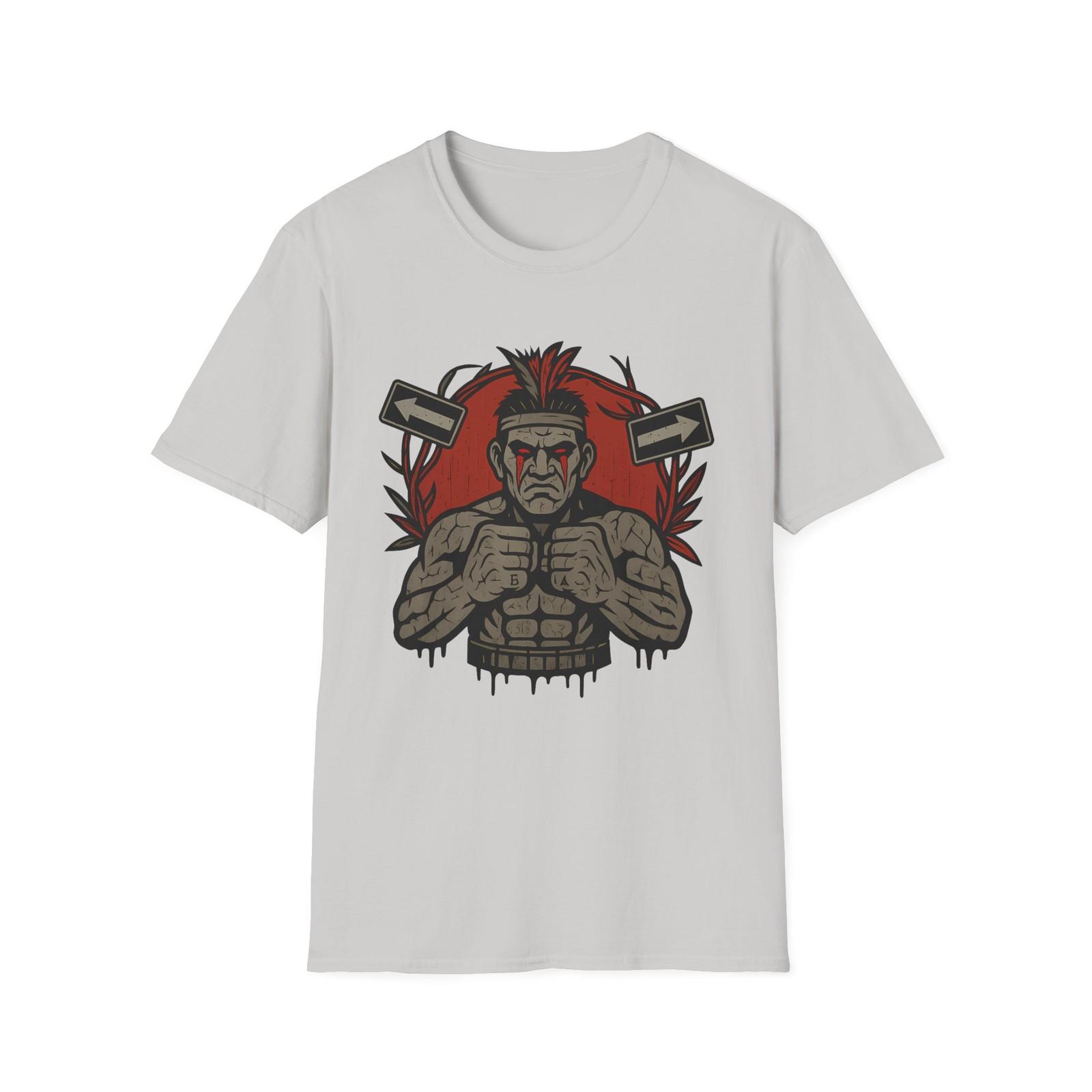 Unisex Softstyle Mohawk Beast T-Shirt Mens Womens Tees Top- Urban Strength, Street Style, Fierce S