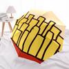 1pc Fries FastFood Automatic Open/Close Umbrella - Compact Travel Umbrella with 8-Rib Durable Frame, Lightweight & Portable Design z50