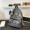 College Style Couple Student Schoolbag Denim Lightweight Backpack