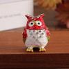 Big Eyes Enamel Jewelry Box Home Decor Owl Animal Ornaments Owl Storage Box  Desktop Ornament