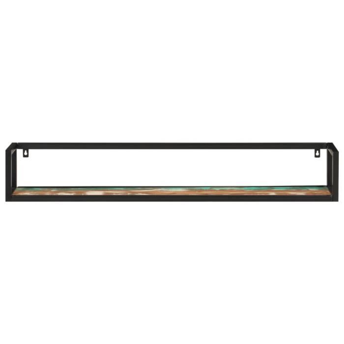 VidaXL Wall Shelves 2 Pcs 110x17x17cm Solid Reclaimed Wood-Iron 353793