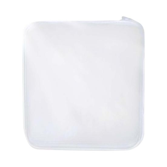 

Сумка для хранения на молнии, жесткий чехол, прозрачная видимая двойная молния, гладкая водонепроницаемая дорожная сумка для туалетных принадлежностей, женская косметичка M