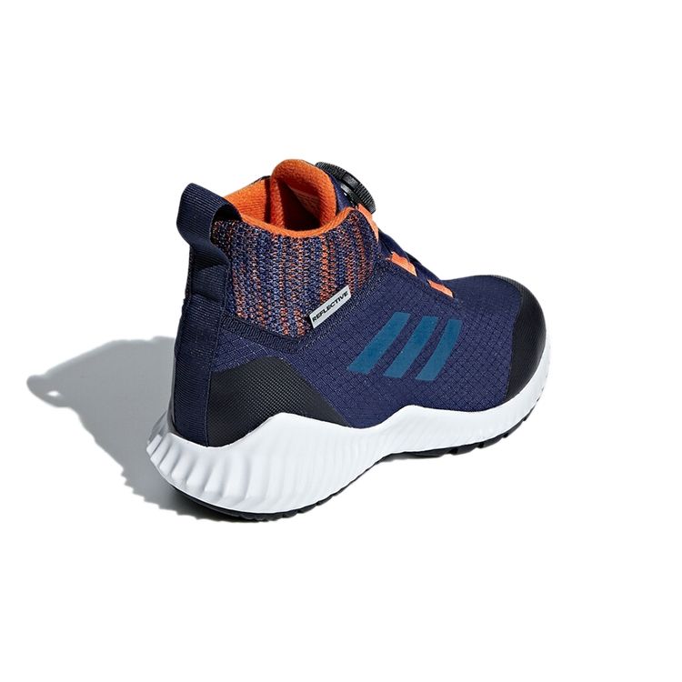 Adidas Fortatrail Boa Wide High-Top Running Shoes Kids Sneakers Blue Black CM8492