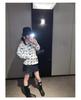 Chic Women's One-Shoulder Star Print Long Sleeve Tee for Fall 2025 - Lightweight Sun Protection Cover-Up