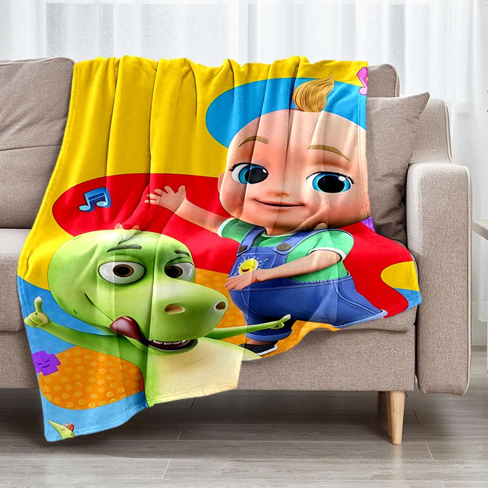 Coperta Stampata a Tema CoComelon - Perfetta per Divano, Letto, Viaggi e Uso Esterno | Lavabile in Lavatrice, Accogliente e Durevole.