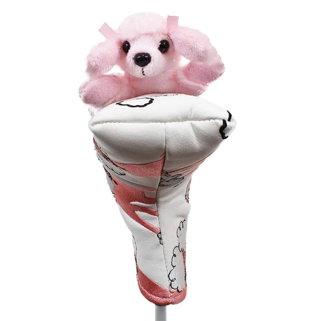Hokushin Trading Putter Cover WhitePink for PT [PinBlade Type] Poodle WHC1792 [Item]