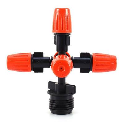 Garden Sprinkler Irrigation Mist Fog 5-Head Nozzle Spray 1/2 " Mounting Adapter