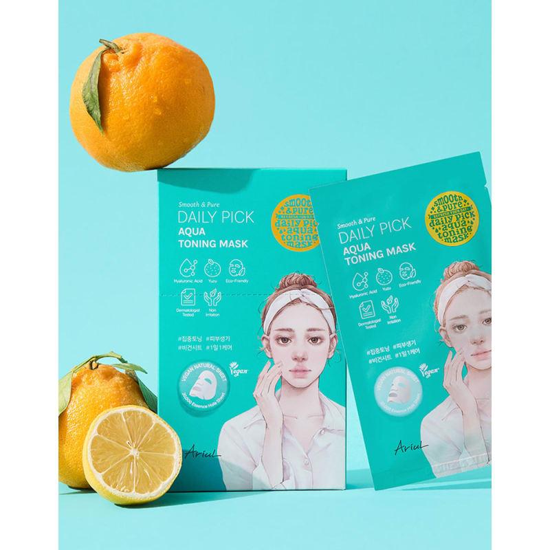 Smooth & Pure Daily Pick Aqua Toning Mask 20ml _10 Sheets