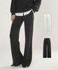 Beoteunseoul [Women'S] Slim Line Stretch Wide Elastic Waist Pants (2 Colors)